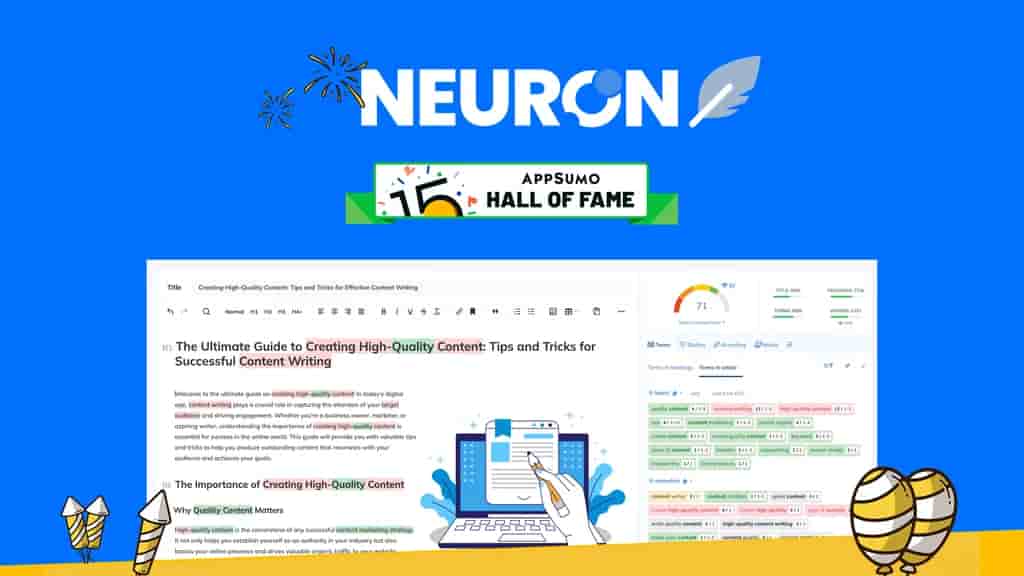 Neuronwriter Lifetime Deal: Unlock Unlimited Writing Potential